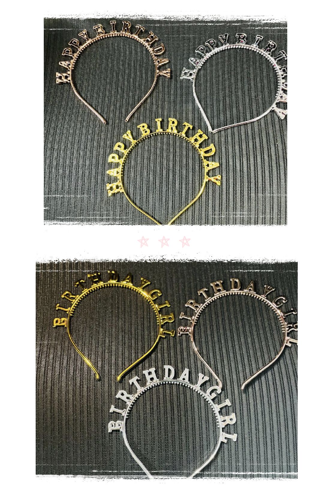Hair Band Plastic Golden