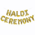 Haldi Ceremony Foil Banner