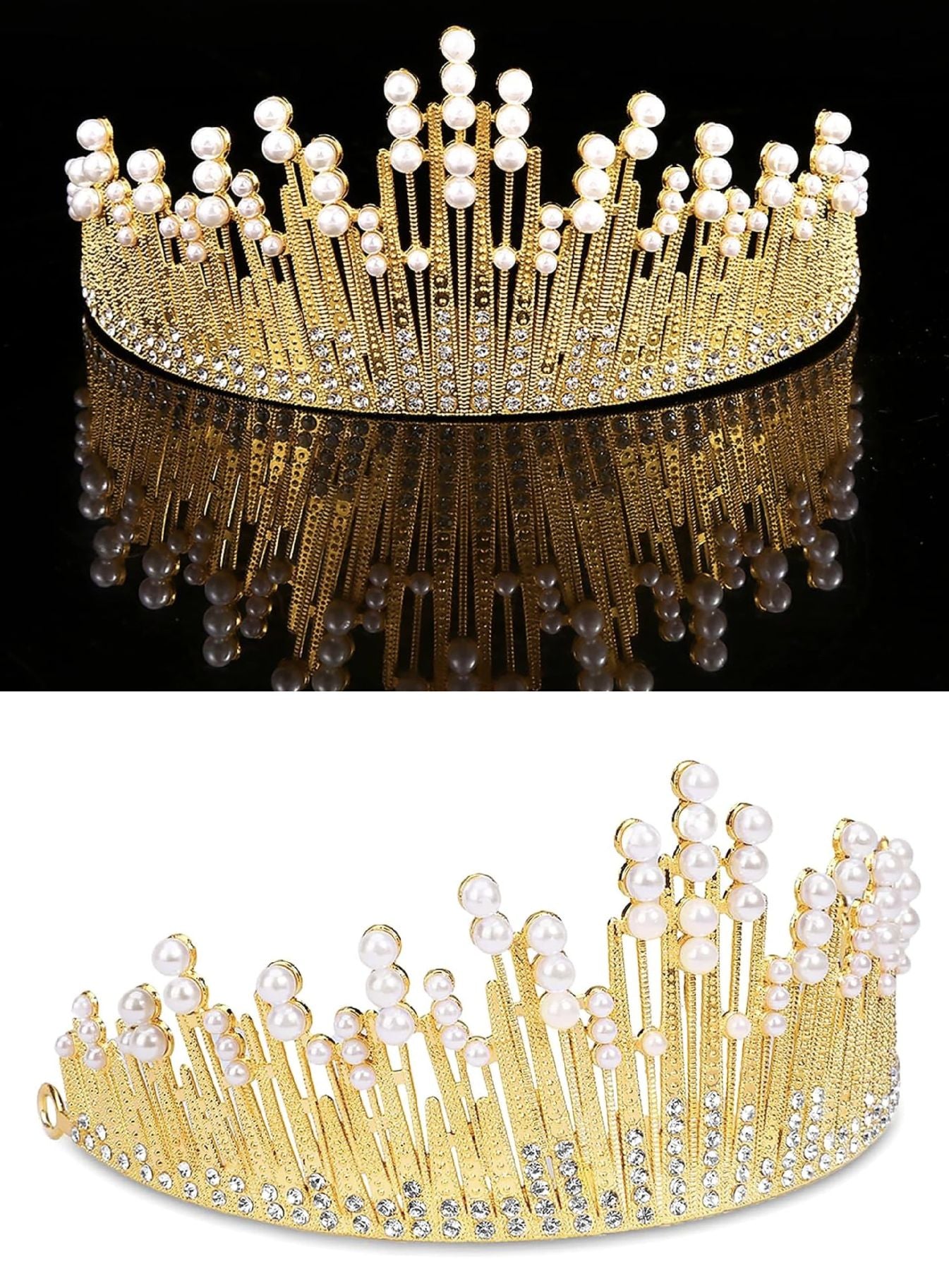 Half Crown Solid Metal Gold