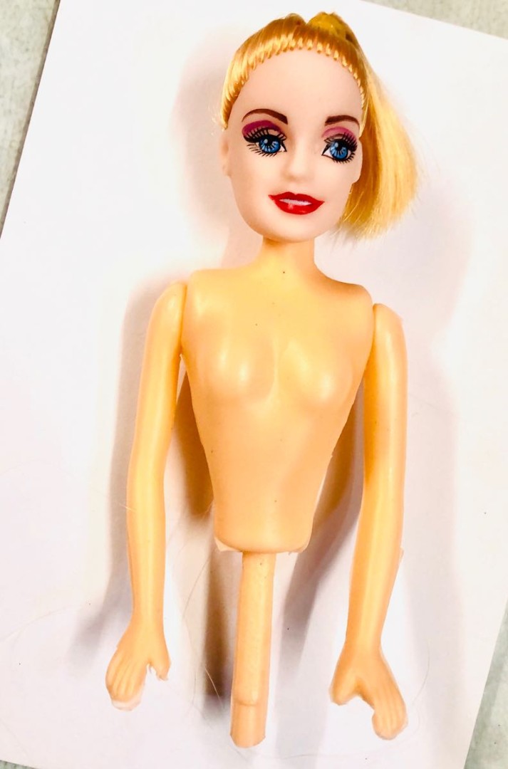 Half Doll Cake Decoration