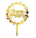 Happy Anniversary Cake Topper