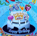 Happy Birthday 6 Pcs Topper