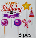 Happy Birthday To You Theme Acrylic Topper Set