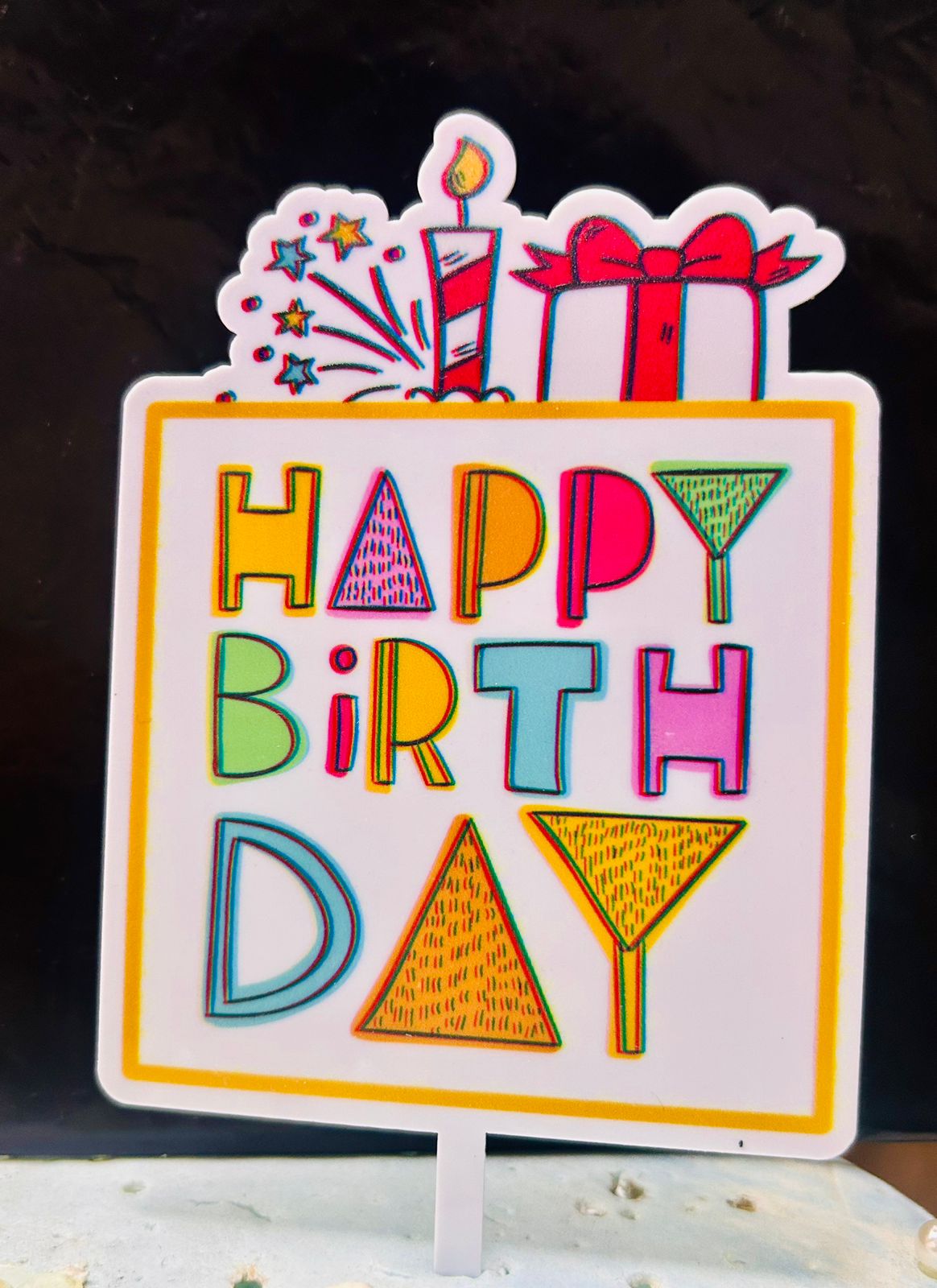 Happy Birthday Cake Topper