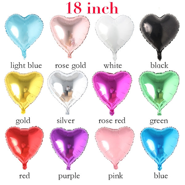 Heart Balloon Foil 18" (Assorted Colors)