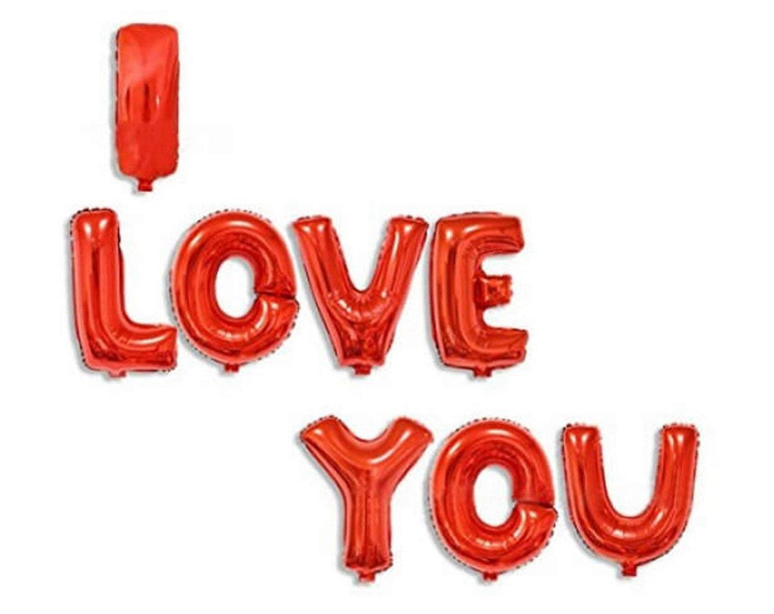 "I Love You" - Foil Red