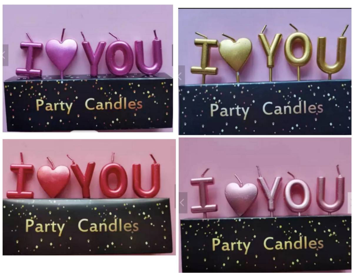 I Love You Candle