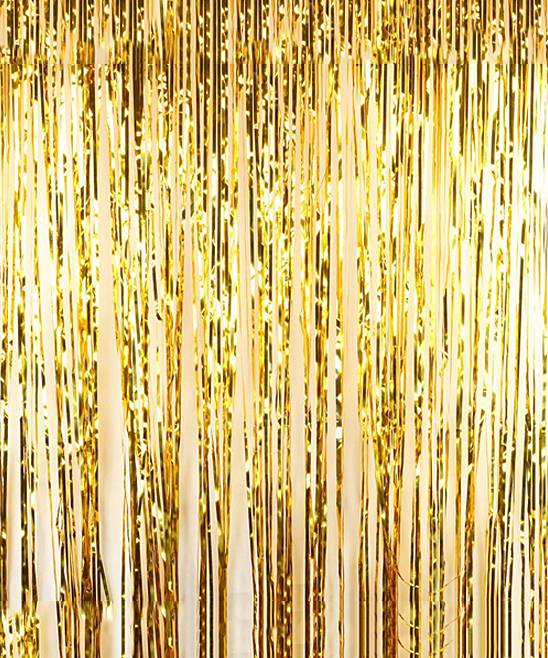 Imported Golden Curtain Fringe 3' x 6'