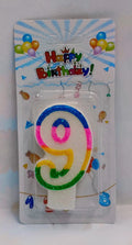 Imported Jari 9 Number Candle 12 Pcs Inner Box
