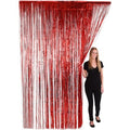 Imported Red Party Fringe Curtain