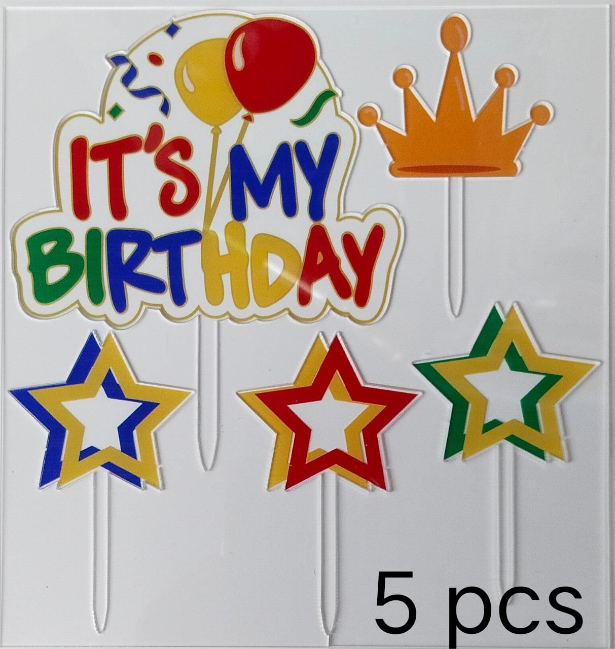 Its My Birthday Theme Acrylic Topper Set