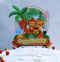 Jungle Theme Acrylic Topper Monkey