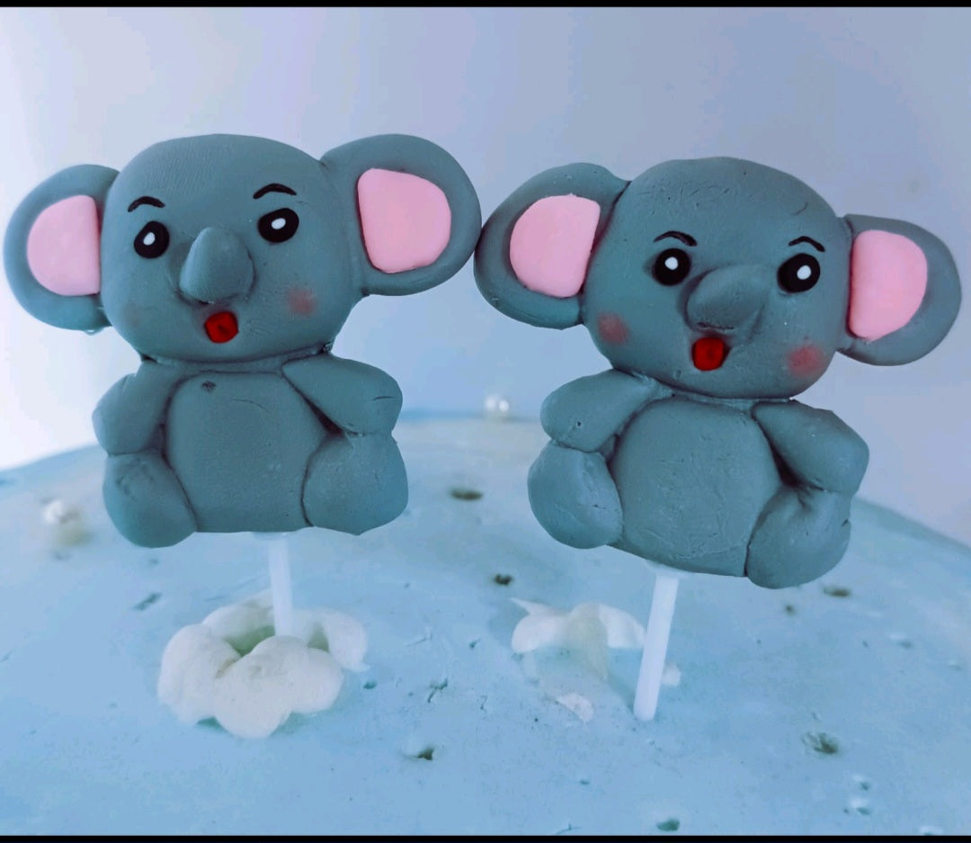 Jungle Theme Animal Figure pvc Rubber With Stick.