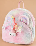 Kids Fluffy Fur Backpack - Soft Plush Mini Backpack - Multiple Color Options - Pack of 1