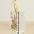 Labubu Print Transparent Bag with Brown Handles - Random Labubu Prints - Pack of 12
