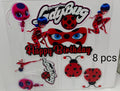 Ladybug Theme Acrylic Topper Set