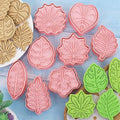 Leaf Theme Cookie Cutter & Embosser Set - 8 Piece - Pack of 1