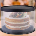 Luxury Round Cake Box - Durable Base & Top - Premium Transparent Design Cake Box - Pack of 5