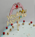 Marry Me Theme Imported Acrylic Toppers Size Appx 5-8"