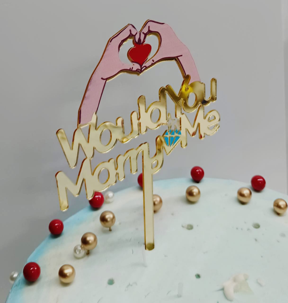 Marry Me Theme Imported Acrylic Toppers Size Appx 5-8"