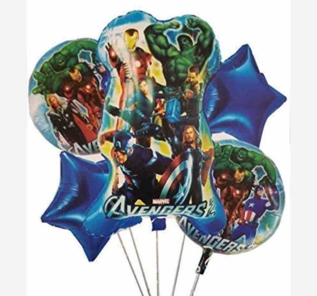 Marvel Avengers Theme 5 Pcs Foil Set