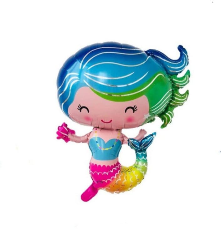 Cute Mermaid Theme Foil Big Size