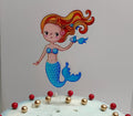 Mermaid Theme Imported Acrylic Toppers Size Appx 5-8"