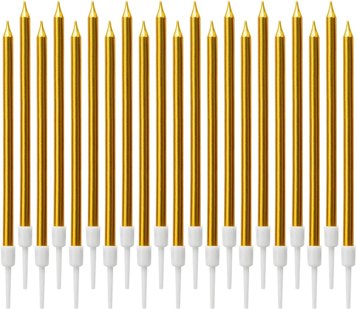 Metallic Golden 6 Candles Packet