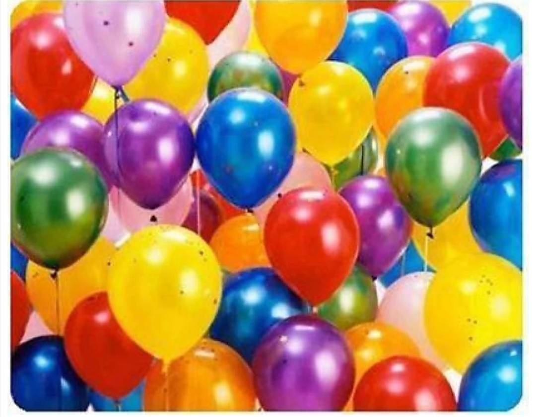 Metallic Multicolor Balloon Heavy Quality Imported - 50 Pcs / Pkt