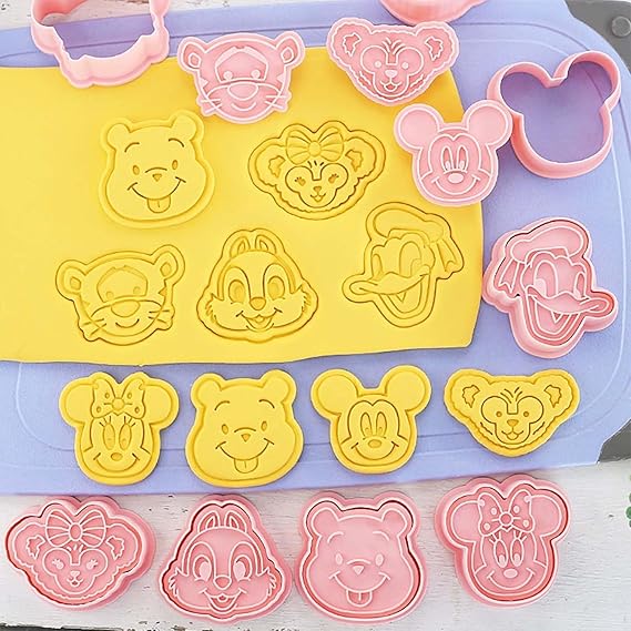 Mickey, Minnie & Friends Cookie Cutter & Embosser Set - 8 Piece - Pack of 1