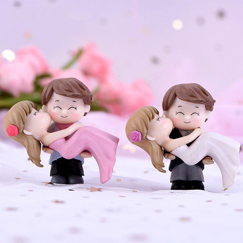Romantic Love Kissing Couple Miniature