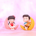 Couple On a Moon Miniature