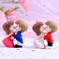 Miniature Couple Kissing