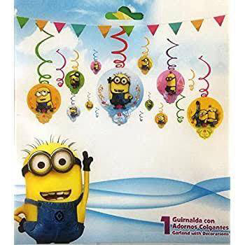 Minion Theme 12 Swirl Pack Character