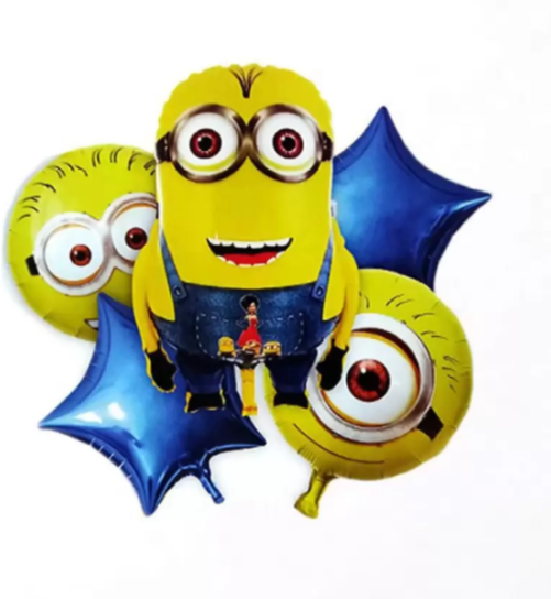 Minion Theme 5 Pcs Foil Set