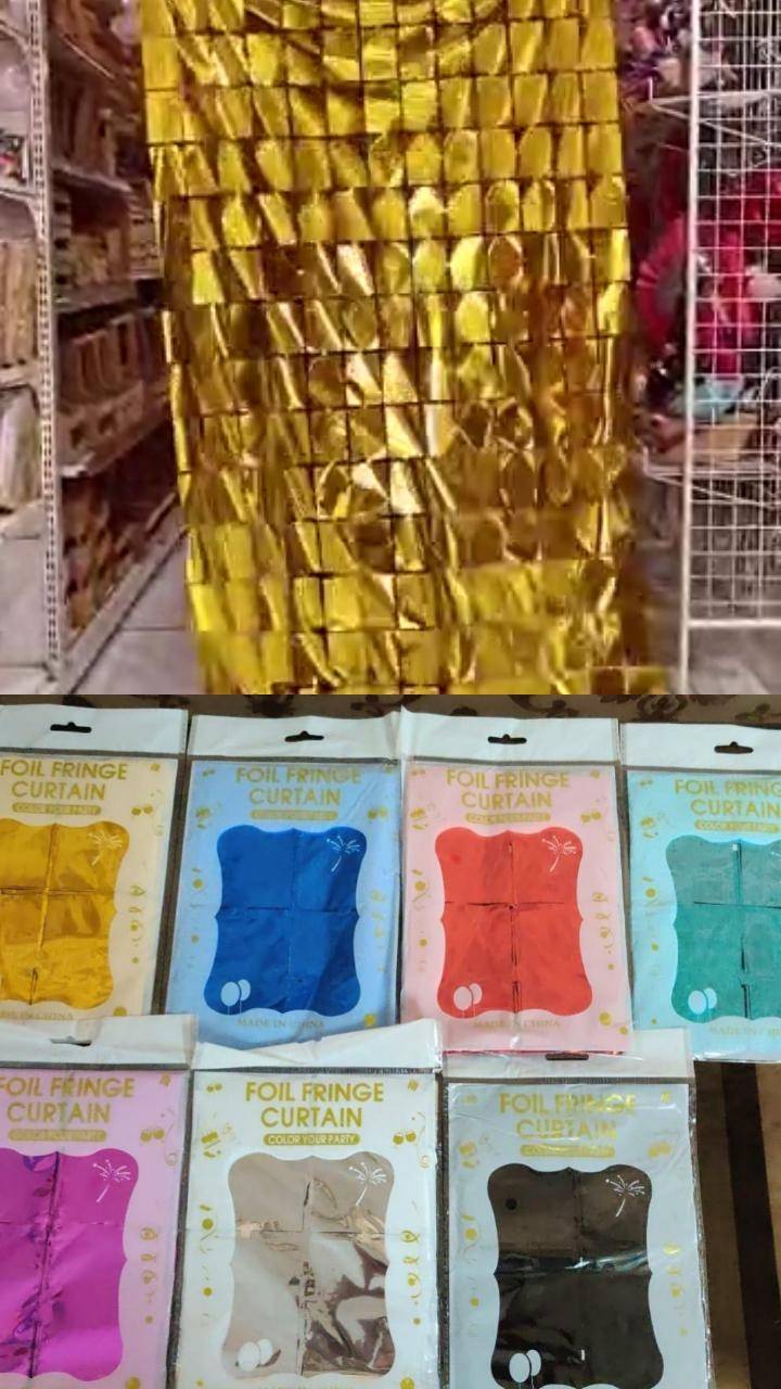 Mixed Color Premium Foil Curtain Pkts