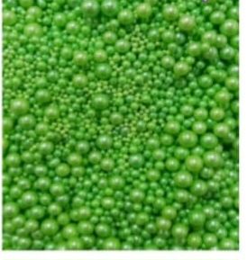Mix Size Sprinkle Green Pearls Edible 1 Kg Pack