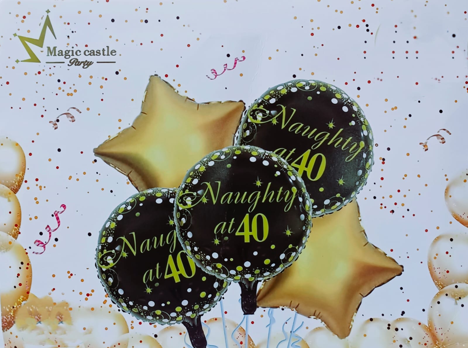 Naughty 40 5 Pcs Foil