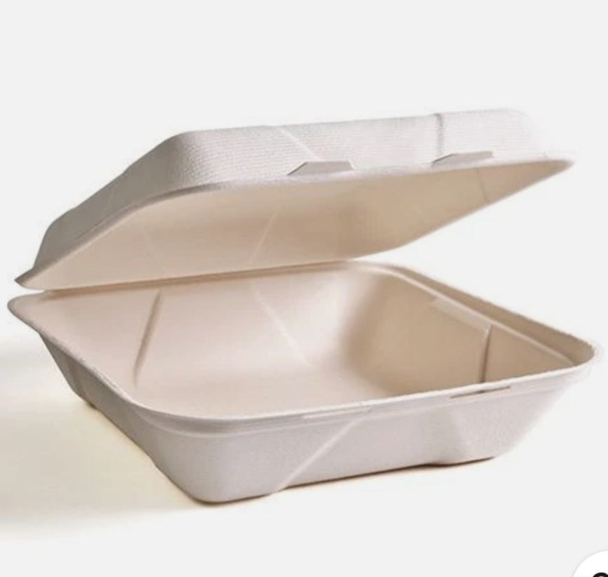 New Biodegradable Bento Box Arrived Size 8 x 8 Inches