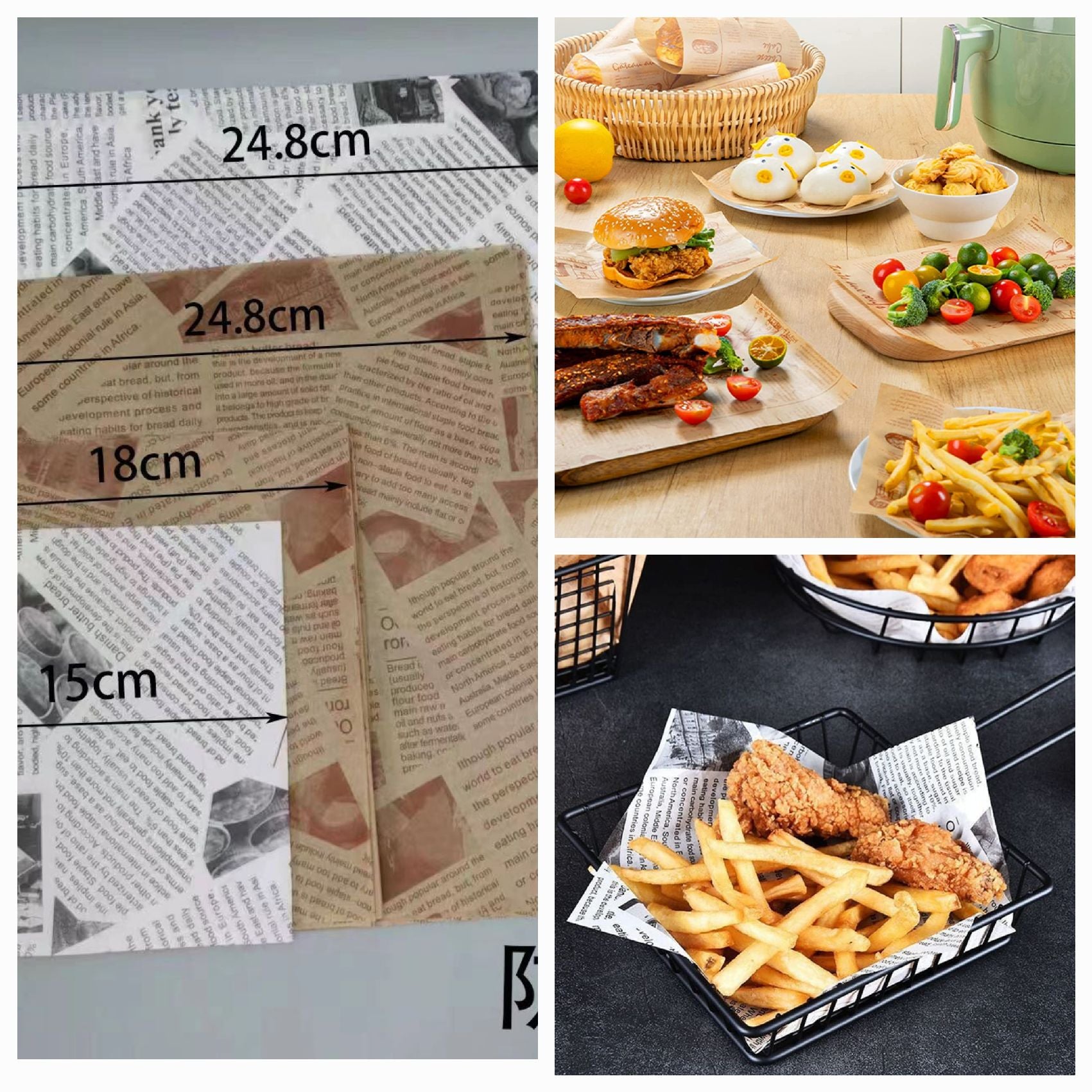 Oil Absorbing Paper Baking 100 Pcs Per Pack