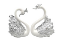 Pair Of Silver Swan
