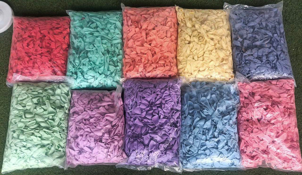 Pastel Balloons 1000 Pcs Packing 1.5 g 9" Imported