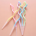 Pastel Curly Candle( pack of 6)