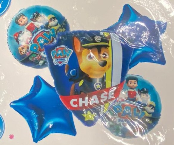 Paw Patrol 5 Pcs Set Foil Balloon