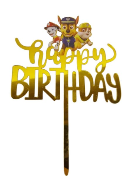 Paw Petrol Theme Cake Toppers