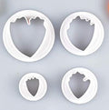 Peony Flower Fondant Cutter Set - Multi-Size Petal Cutters for Realistic Sugar Flowers - Pack of 4