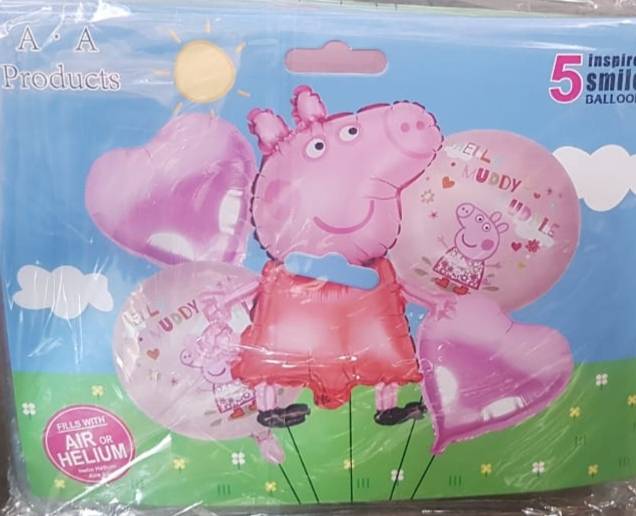 Peppa 5 Pcs Foil Set