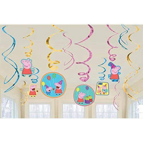 Peppa Pig Theme 12 Pcs Swirl Pack