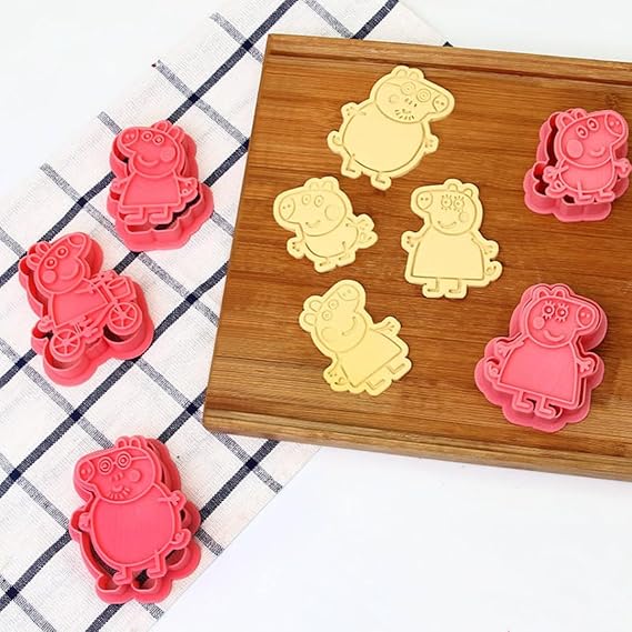 Peppa Pig Theme Cookie Cutter & Embosser Set - 6 Piece - Pack of 1