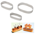 Perforated Tart Ring - Oval - Set of 3